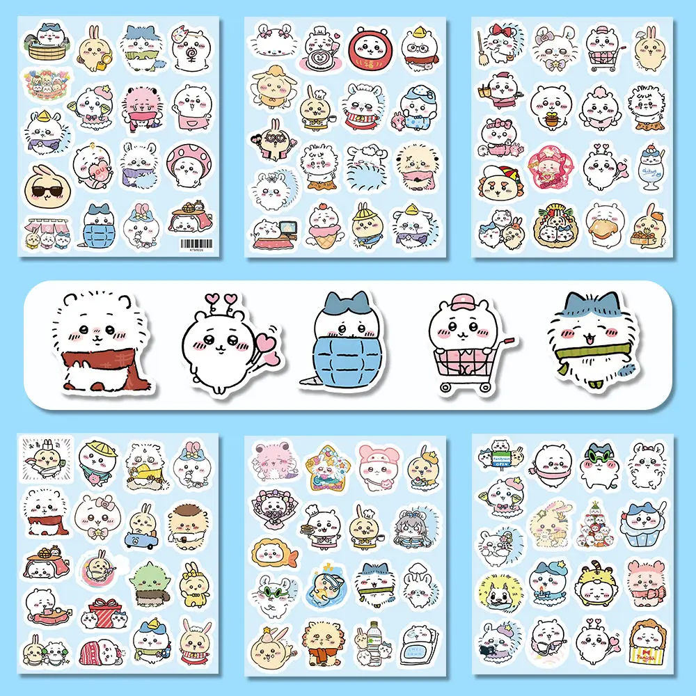 100 stickers cute Chiikawa stickers cartoon DIY high-value decorative waterproof stickers