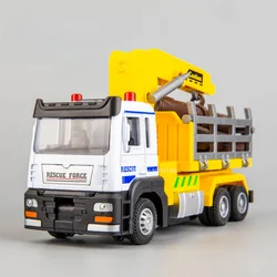 1/50 Logging Transport Truck Model Toy Alloy Engineering Vehicle Models Diecast Excavator Toys Kids Boy Gift Miniature Ornaments