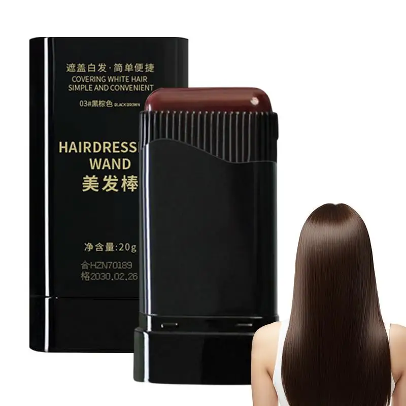 

1pcs Temporary Hair Color Stick Long-Lasting Fast Cover Easy to Apply Hair And Beard Dye Touch-Ups and Color Corrections