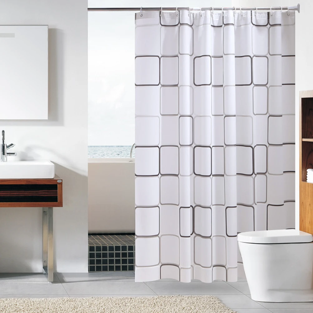 

Waterproof Shower Curtains 180x200cm PEVA Material Cartoon Printed Bathroom Fabric Vivid Colors Non Fading Mildew