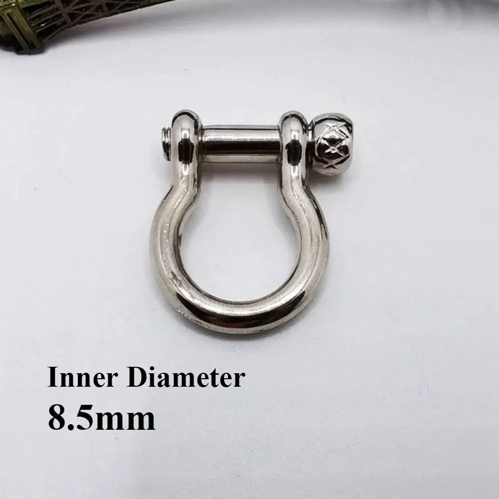 5pcs High Quality Solid Brass Carabiner Pure Copper Removable Keychain Hook Shackle Fob Key Ring Luggage DIY Accessories