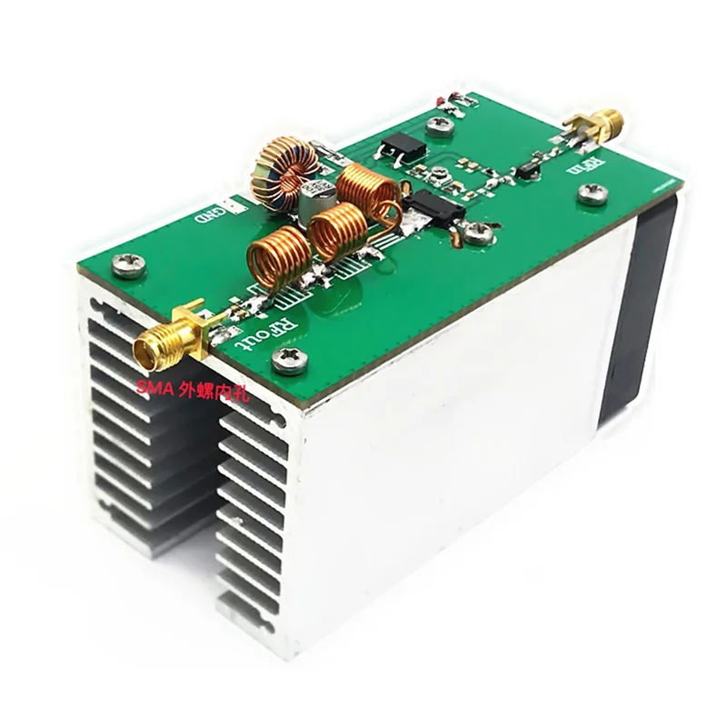 مضخم الترددات اللاسلكية AEF7-315 ميجا هرتز، مضخم طاقة UHF 25 وات، 280-350 ميجا هرتز، 12-18 فولت، نقل مكبر كهربائي