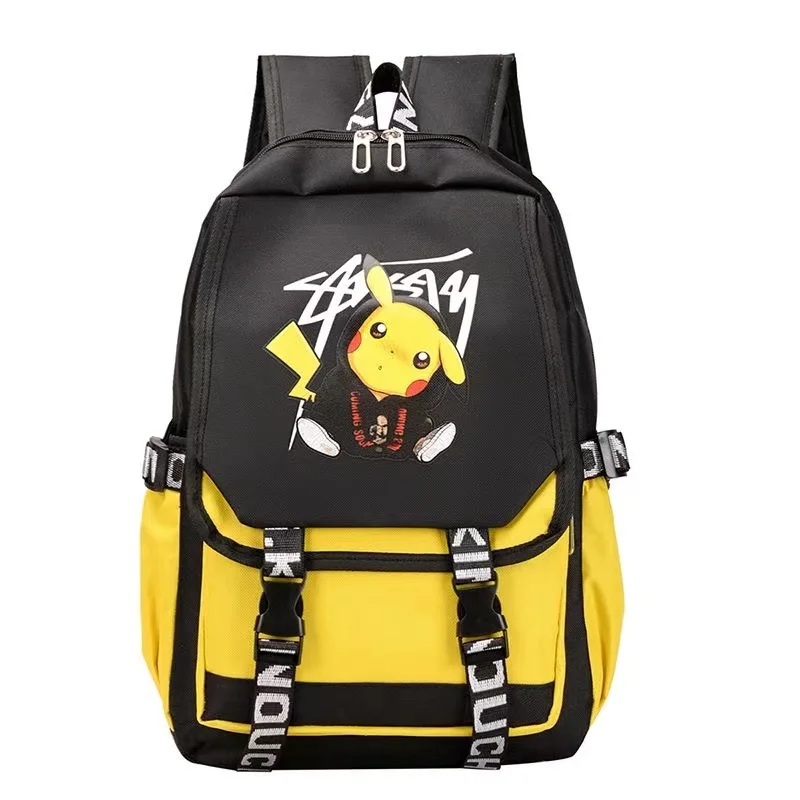 

Pikachu Elementary School Student Backpack Girl Boy Lightweight and Reduced Burden Spinal Protection Children's Cartoon Backpack