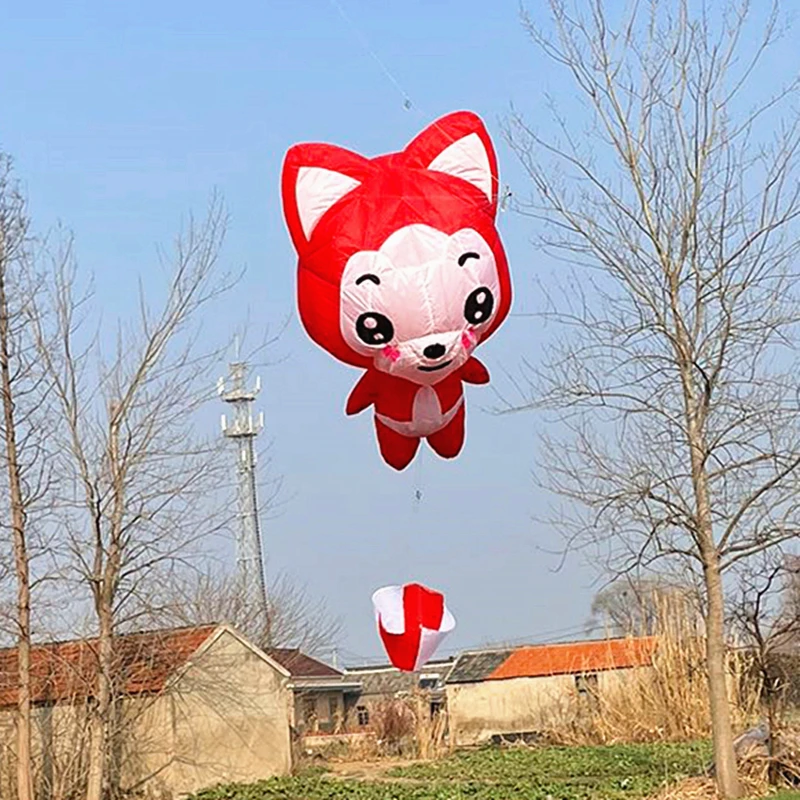 Nadmuchiwany latawiec zawieszka latający miękki latawiec wachlarze latające latawce pokazowe latawce zabawki na zewnątrz dla dzieci latający jeleń latawiec sterujący