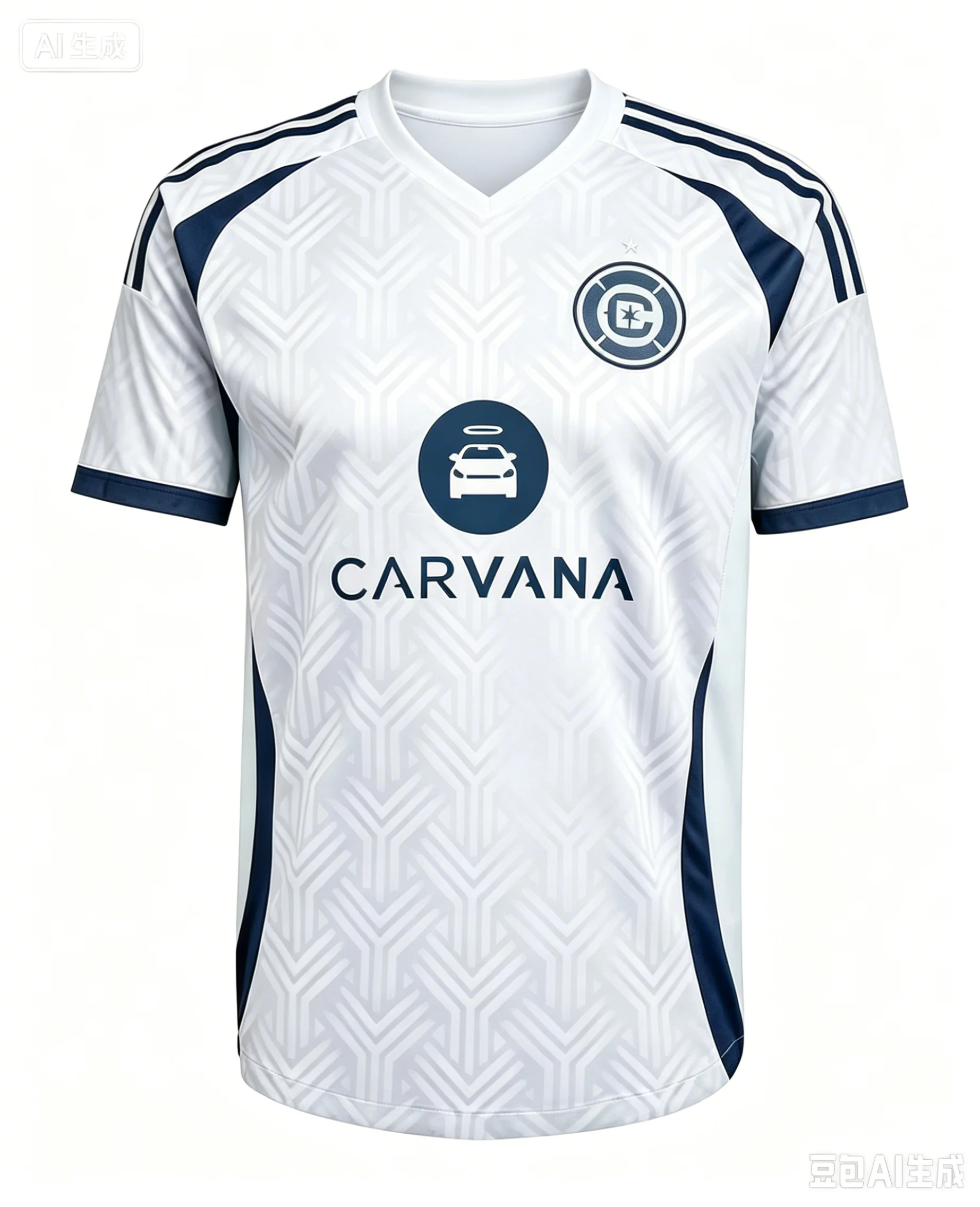 26-27 Chicago Fire Heim-Fußballtrikot für Herren, kurzärmelig, schnelltrocknend, Fan-Version, Sportuniform, passend für die Familie – Detail 4