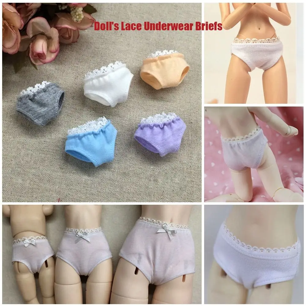 High Quality Cotton Material Girl Gift 's Briefs  Clothes Accessories Lace Underwear Dollhouse Decoration