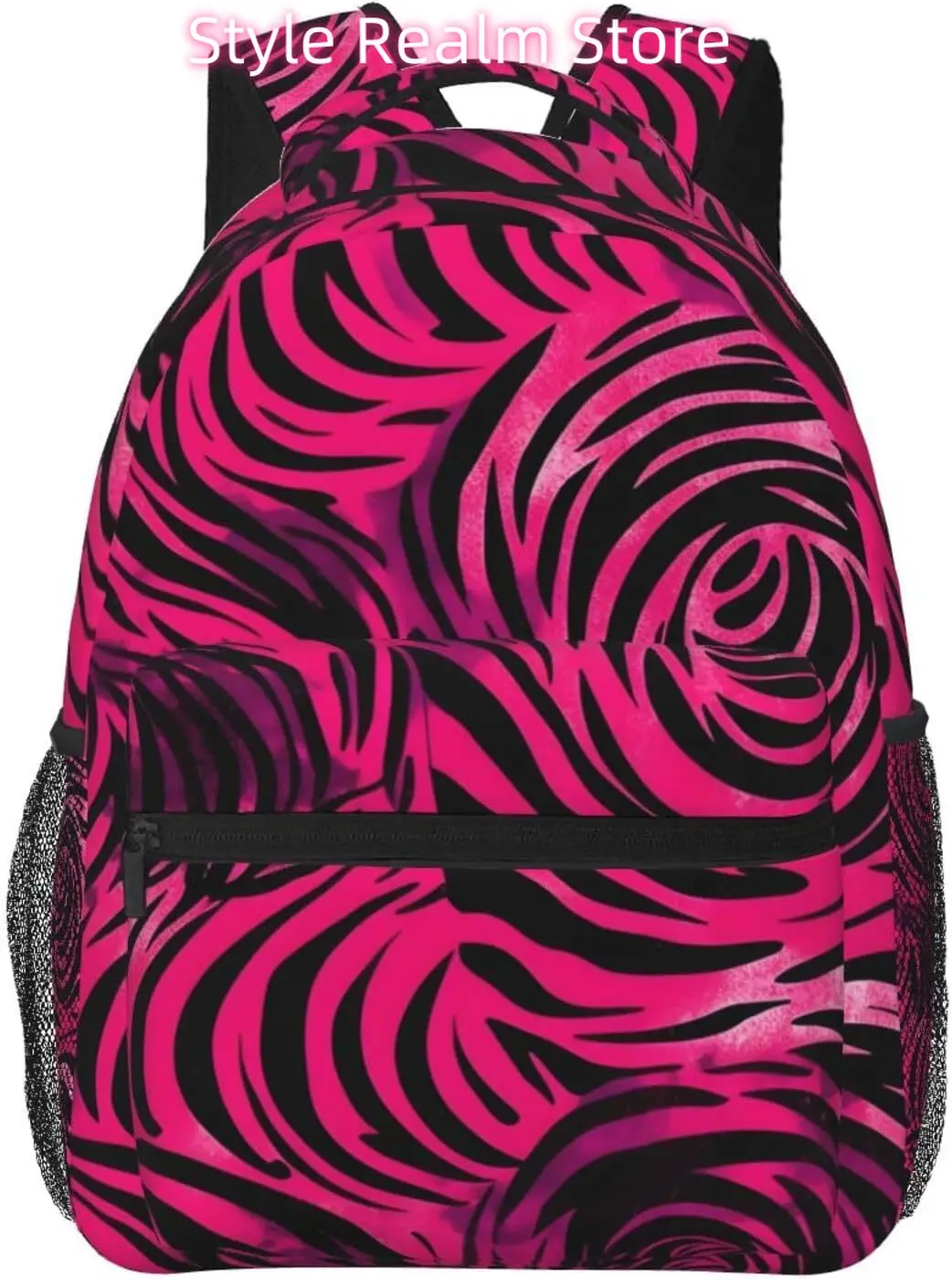 

laptop bag back to school Art Zebra Print Lightweight Laptop Backpack Lightweight Multipurpose Travel Casual Daypack Unisex Coll