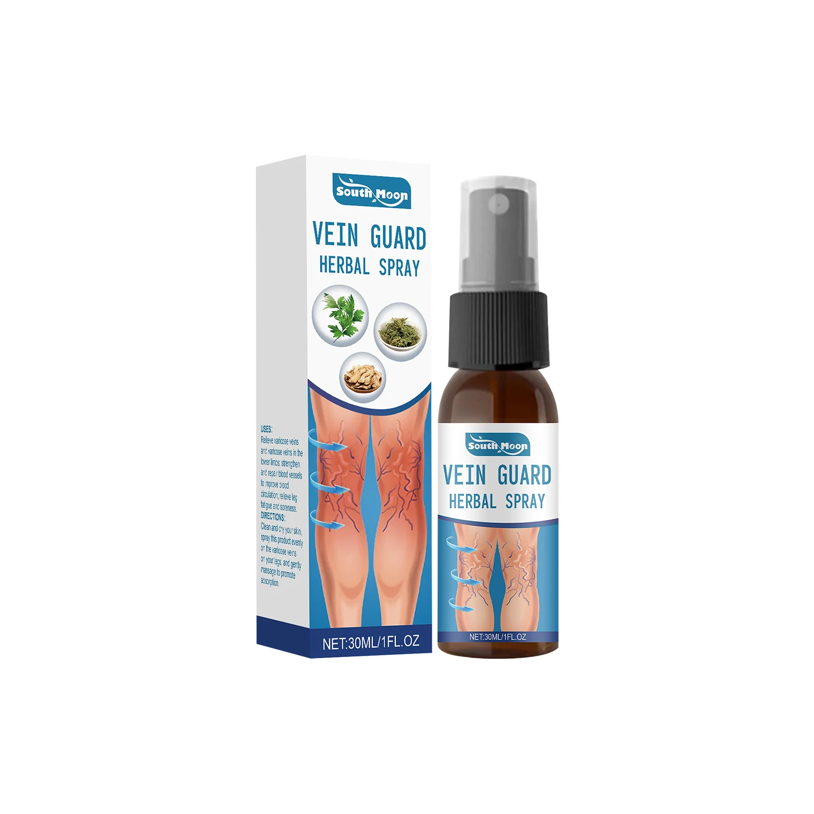 Varicose Vein Soothing Solution Repair Vasculitis Phlebitis Angiitis Removal Promote Blood Circulation Spider Leg Relief Spray