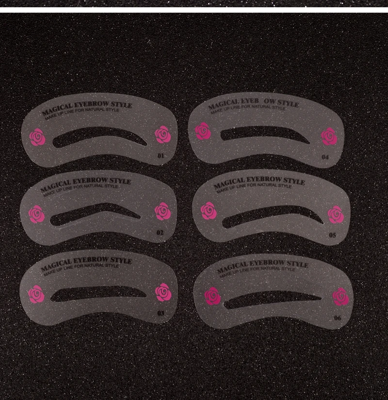 24 stijlen verzorging wenkbrauw stencil kit make-up tools DIY schoonheid wenkbrauw sjabloon stencil voor vrouwen schoonheid gereedschap accessoires