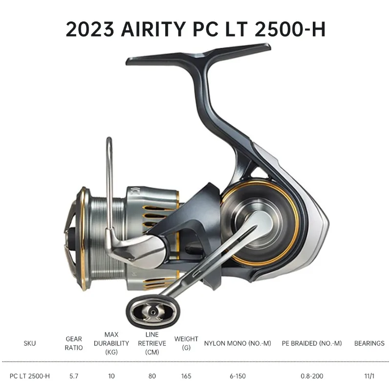 2023 DAIWA AIRITY LT/PC LT Spinning Fishing Reels 2000S-P 2000S-H