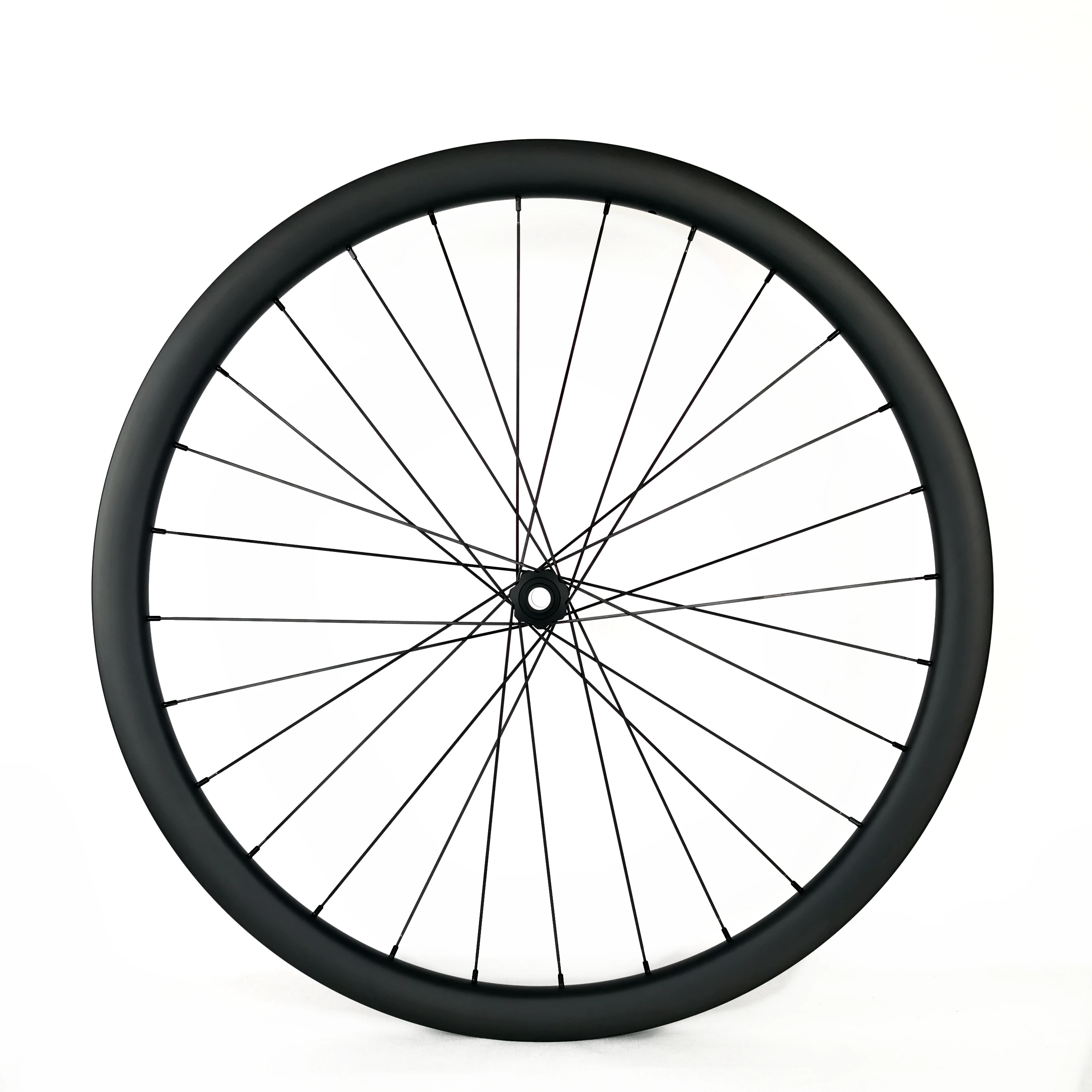 700C Racing Bicycle Carbon Fiber Road Bike Disc Brake Single Front Wheel 30/35/38/50/55/60/88mm Depth 23/25mm Width UD Matte