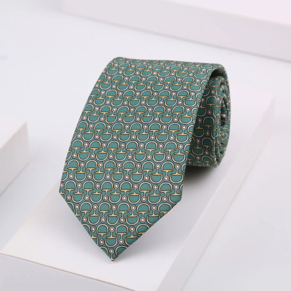 Neues Design Krawatte für Herren, Seidenoptik, weich, blau, rot, gelb, gepunktet, geblümt, geeignet für Hochzeit, Party, Business, Büro, Accessoires – Detail 7