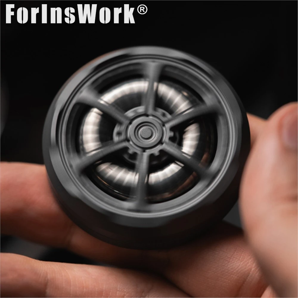 POIS à la main une horloge Orange Zirconium ressort de Torsion Structure de liaison mécanique 6 types de jouer Spinner en métal Fidget