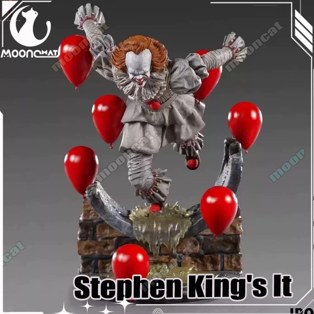 

21cm Iron Studios Movie Stephen King'S It Pennywise Joker Action Figure Anime Figure Pvc Statue Collection Model Desk Toys Gifts