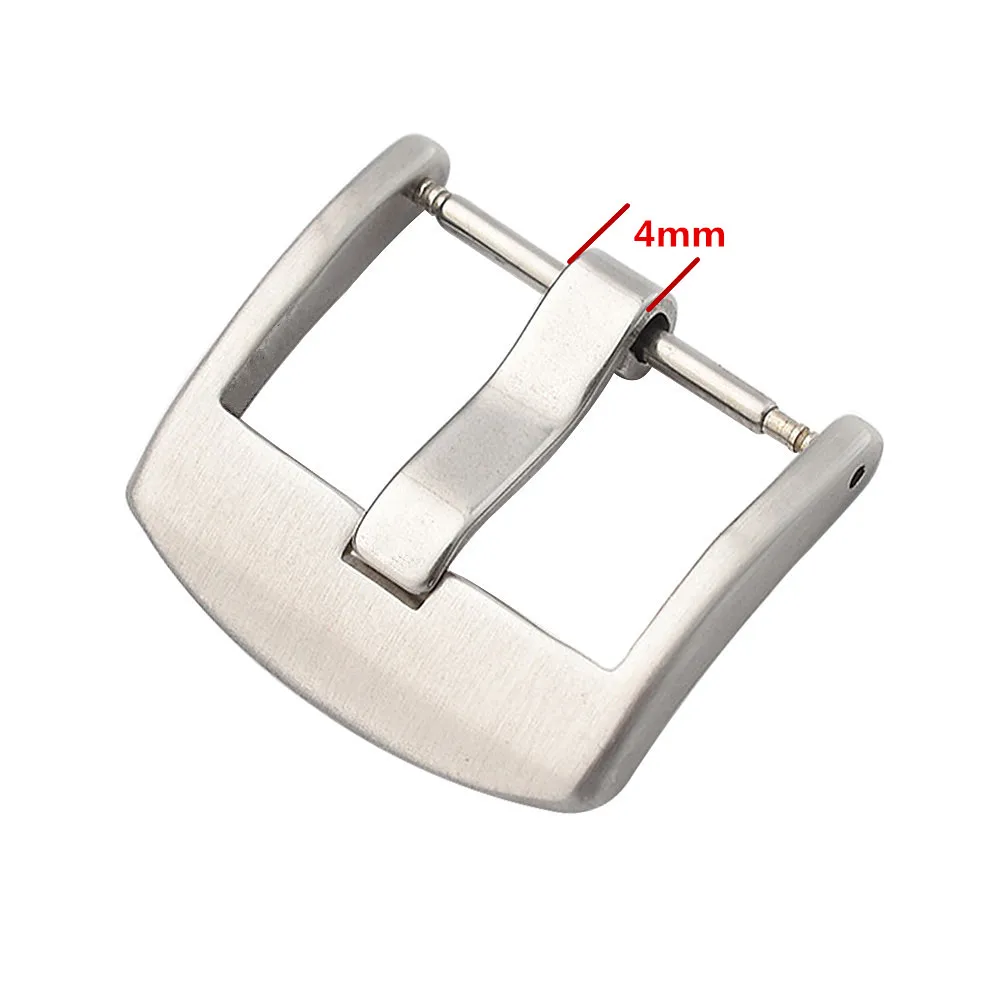 Tali Jam Tangan Baja Tahan Karat Gesper Jam Tangan 16Mm 18Mm 20Mm 22Mm 24Mm Universal Perak Hitam Emas Disikat Logam Gesper Tali Jam Tangan