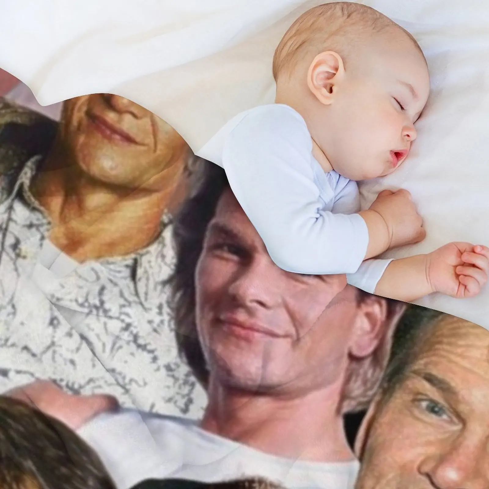 باتريك swayze صورة مجمعة رمي بطانية الشاطئ لطيف الشتاء أسرة منقوشة البطانيات #5