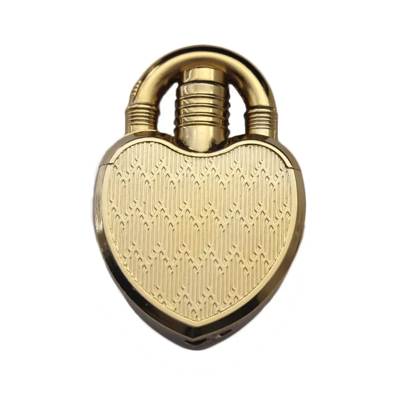 New Unusual Heart Shaped Jet Lighter Butane Turbo Torch Lighter Red Flame 1300 C Windproof Inflatable Gas Lighter Gift Gadget