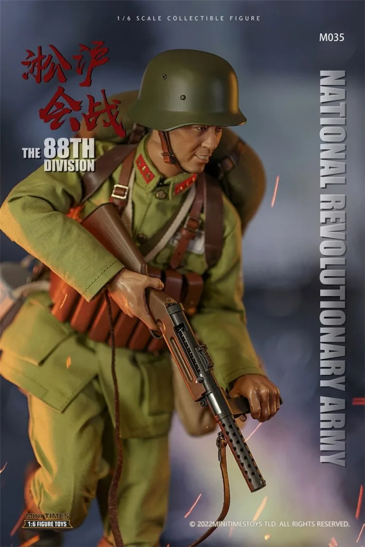 Mini Times Toys M035 1/6, ejército revolucionario nacional, colección de guerra militar de la 88a División, modelo de soldado, figura de acción de 12"