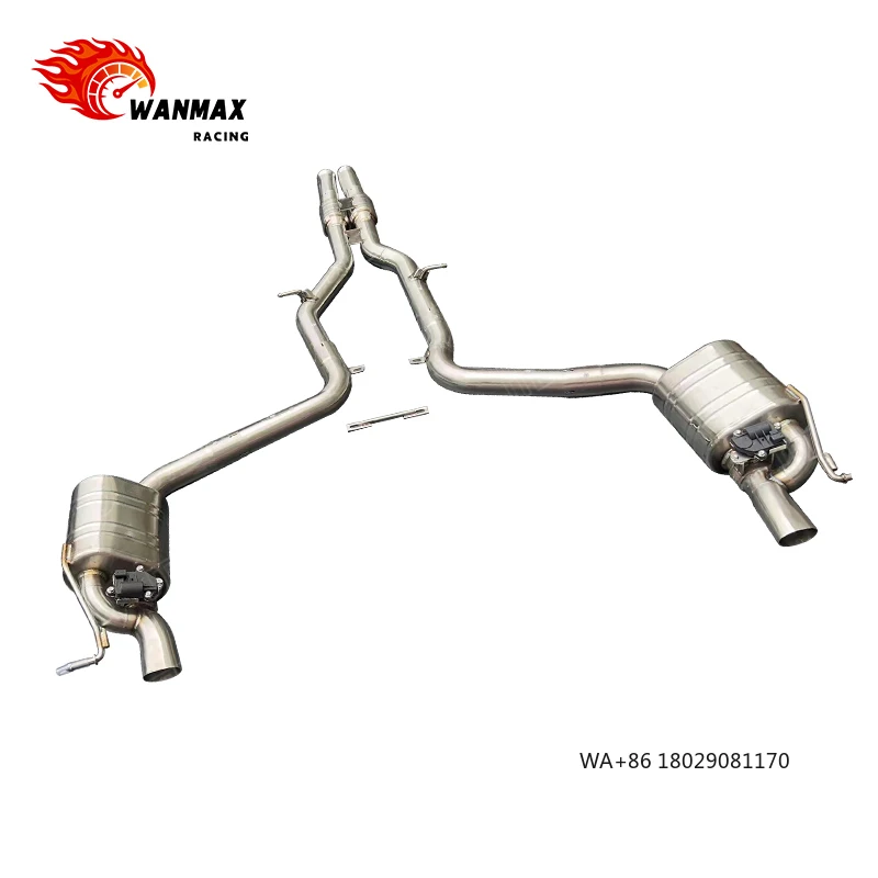 

2015 CLS350 W218 3.0L V6 Stainless Steel Exhaust System Performance Upgrade with Tips Premium Quality Exhaust Pipes