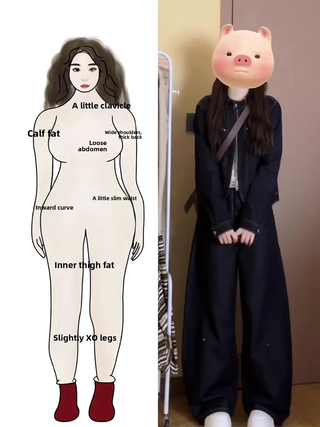 

Корейский стиль: женский комплект из свободной джинсовой куртки и широких брюк, модный и подходящий для весны и осени.