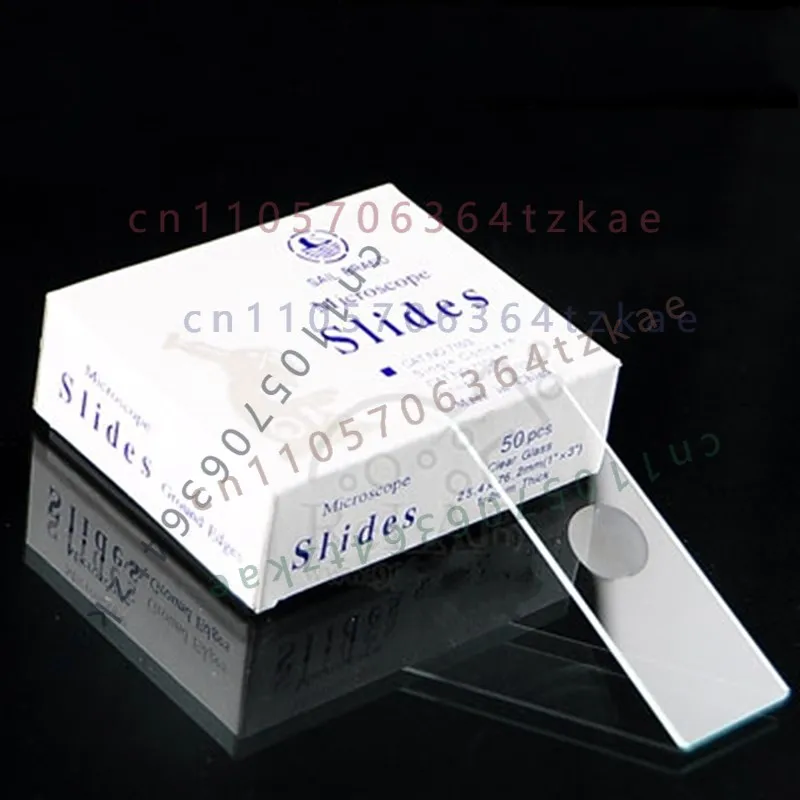 50Pcs Reusable Glass Concave Microscope Slides Blank Laboratory Biological Sample Preparation Accessory