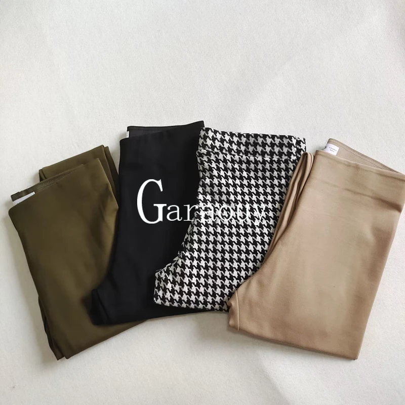 Garaouy 2022 New Women Skinny High Waisted Step-On-Foot Pants Warm Winter Slim Elastic Waist Leggings Casual Streetwear Female