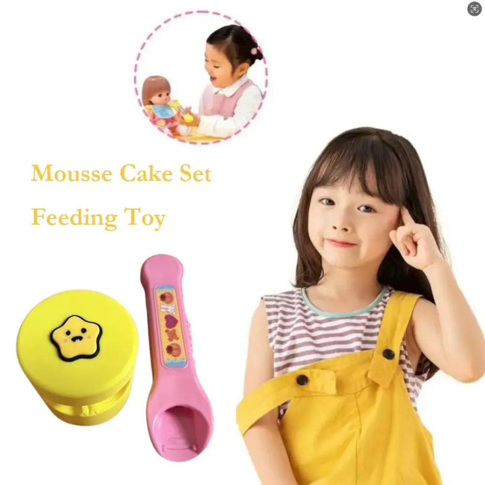 Food Feeding Mousse Cake Set Feeding Toy Role Play Simulation Mousse Cake Pudding Toy Pretend Play Early Education