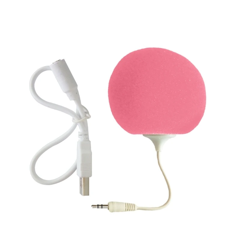 Leuke Sponge Ball-luidspreker met 3,5 mm Audio-luidspreker Bedraad Luidspreker Draagbare luidspreker aanwezig voor