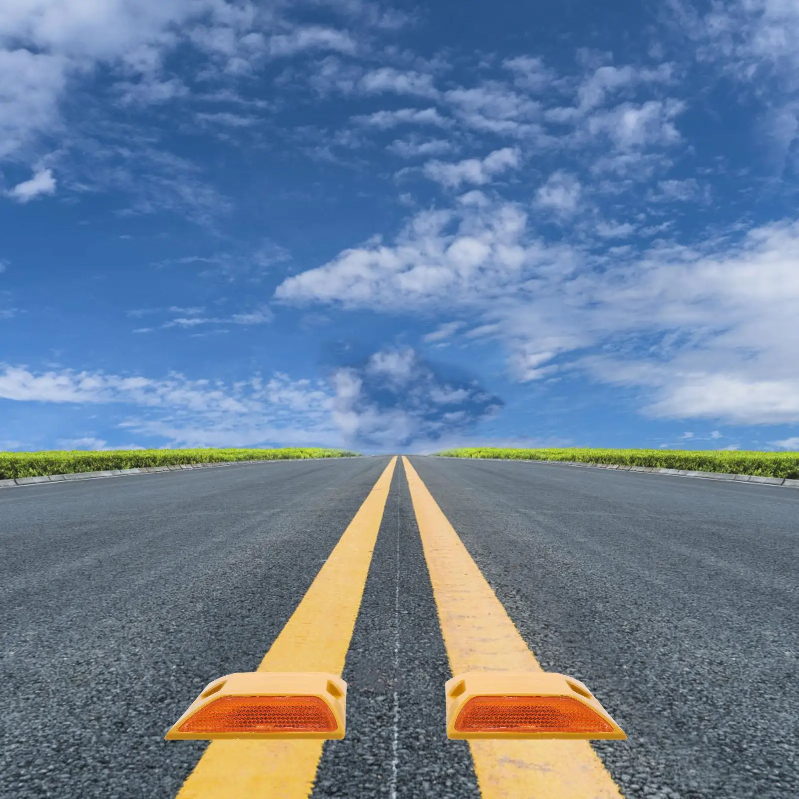 2 шт. пластиковые дорожные шпильки, светоотражающие маркеры для тротуарной дороги, тротуарной дорожки, парковки, дорожки, безопасность в ночное время