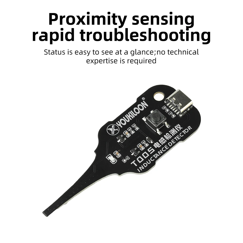 T005 Capacitance and Inductance Tester, DC 5V Rapid Troubleshooting Inductance Tester for Mobile Phone Repairs, Type-C Interface