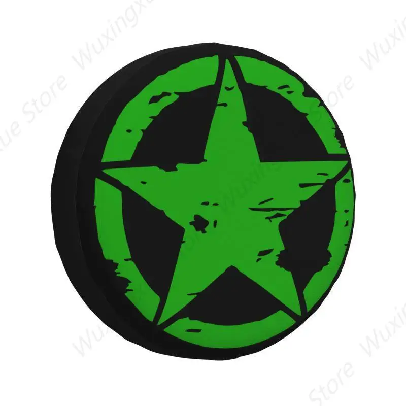 Custom Print US Tactical Star Spare Tire Cover for Jeep Pajero SUV RV 4WD Car Wheel Protectors Accessories 14