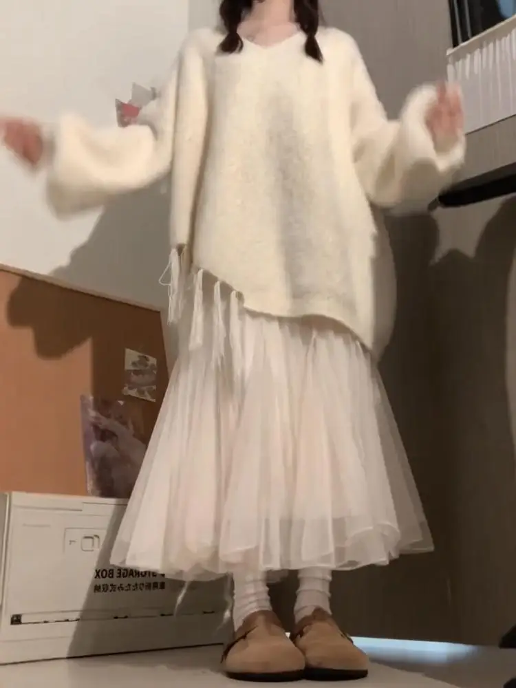 

Sweaters Jumpers Pullovers Women Half Turtle Jerseys British Style Street Urban Fashion European Traditional Winter Youth Sport