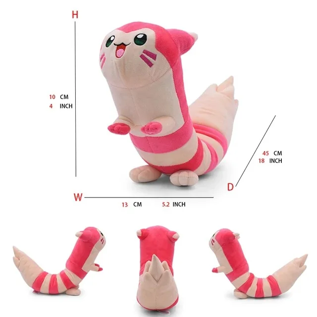 TAKARA TOMY Große Pokemon-Plüschtiere: Erd-Schildkröte Huangyan, Wolf Soloya, Fierce Carp, Drachen mit Feuer-Sprühfunktion, Spielzeugpuppe, Plüschtier Chi 4