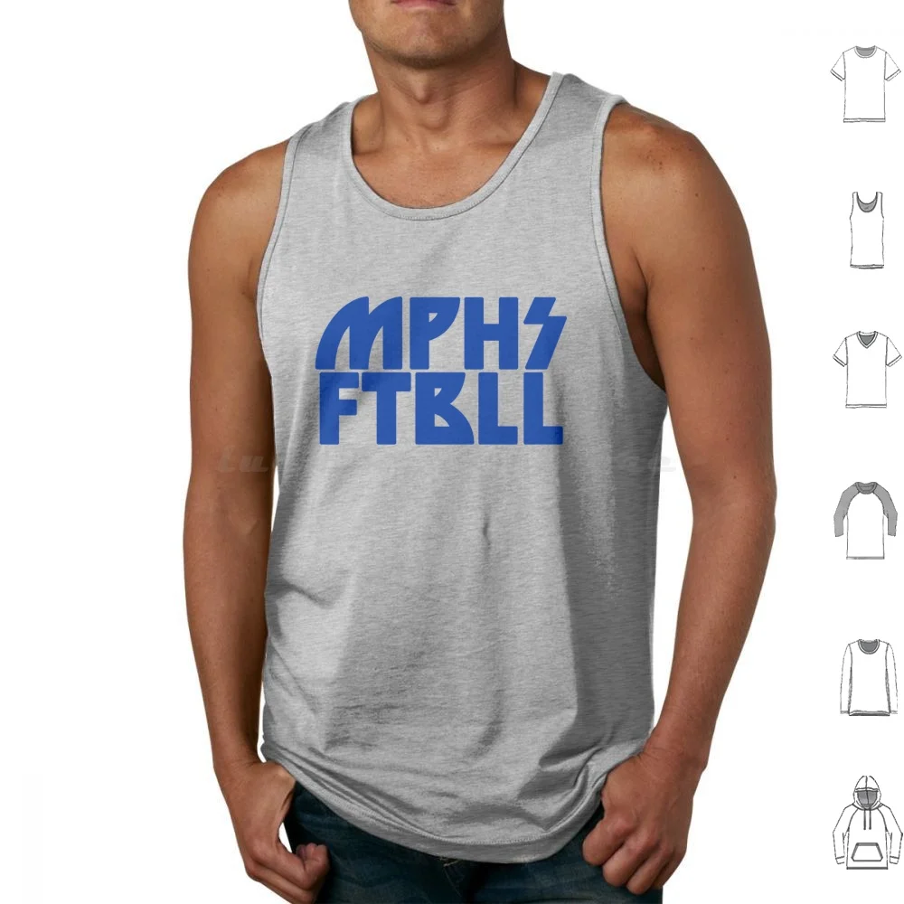 Mphs Ftbll Tank Tops Vest Sleeveless Memphis Football Memfo Brand