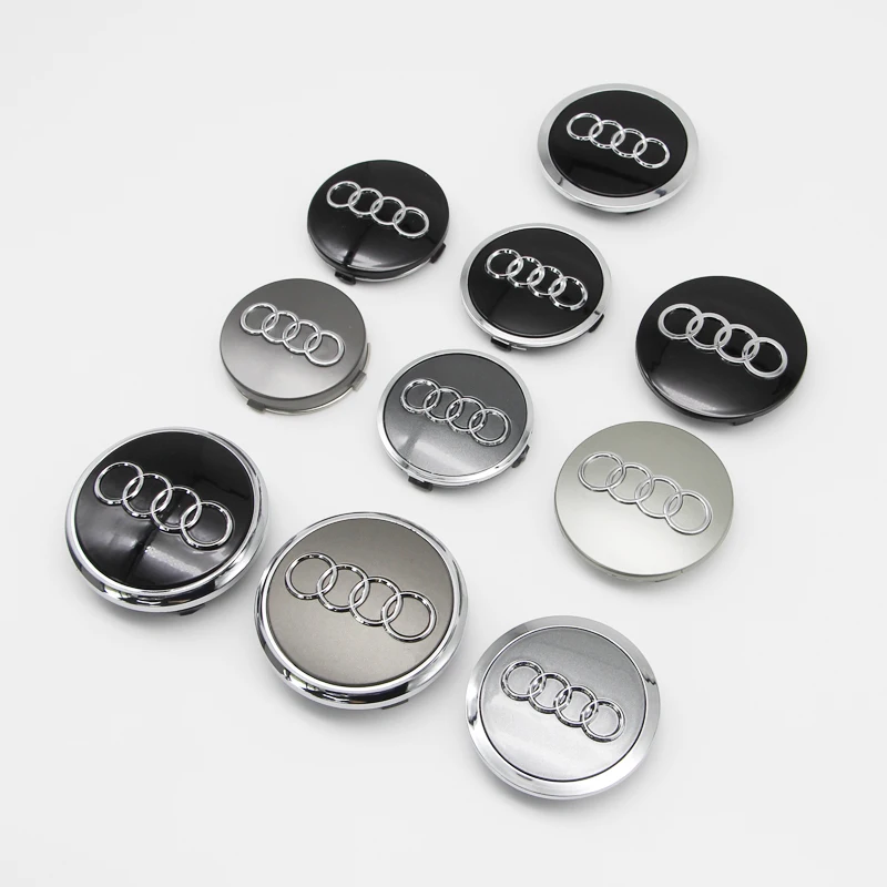 

4PCS 60mm 69mm 77mm Car Wheel Center Covers Decoration Hub Caps For AUDI S A4 B8 B6 B9 B7 A3 8P 8V 8L A6 C6 C5 Q5 A5 SLINE TT C8