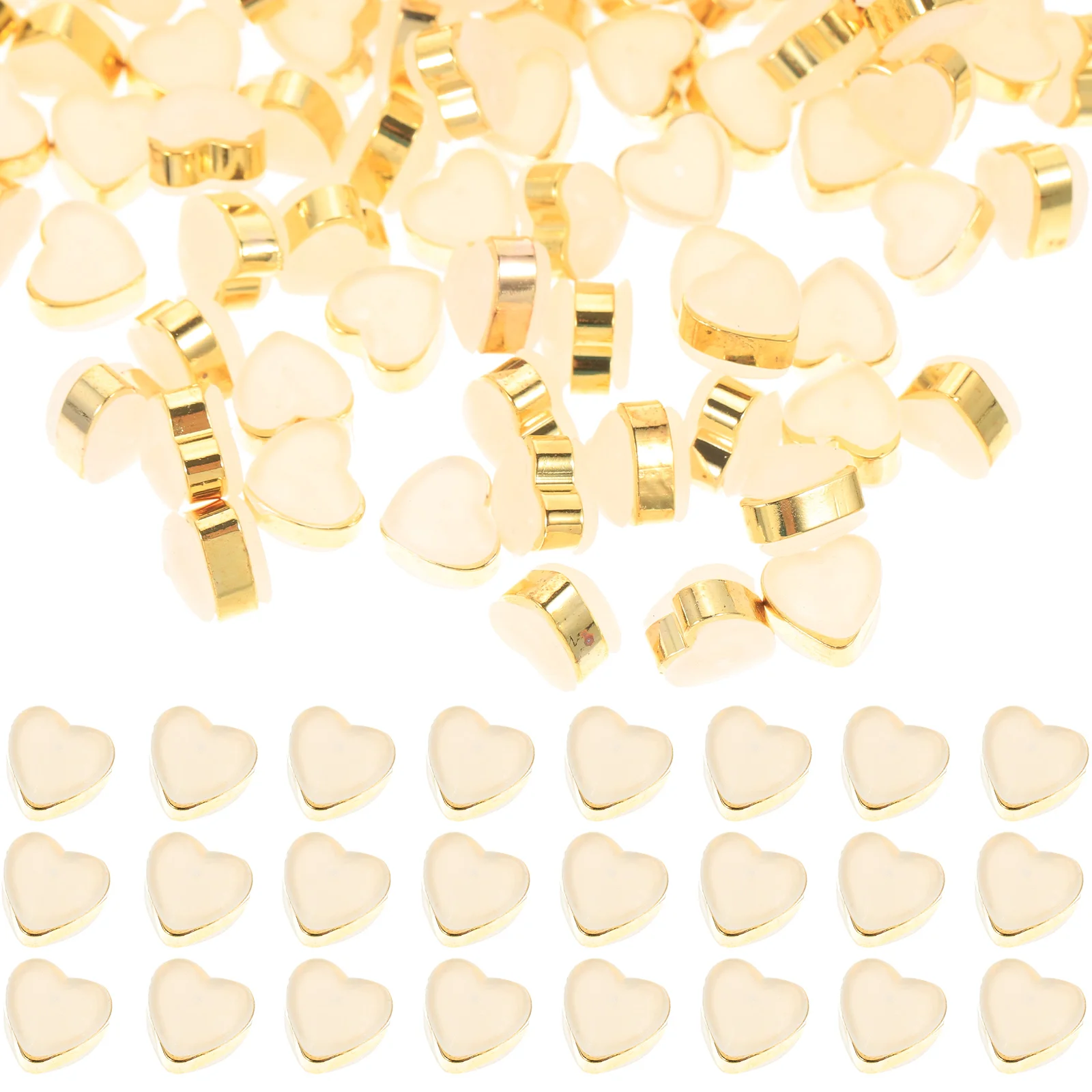 

100 Pcs Jewelry Love Earplugs Miss Earring Backings Silica Gel Clear Backs Silicone