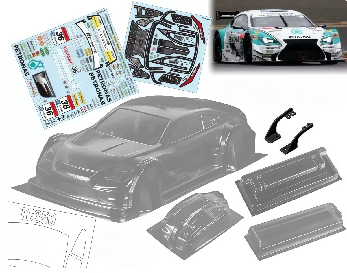 carrozzeria-rc-drift-1-10-tc350-super‑gt-gt500-in-lexan-per-telaio-yd2-mst-200mm