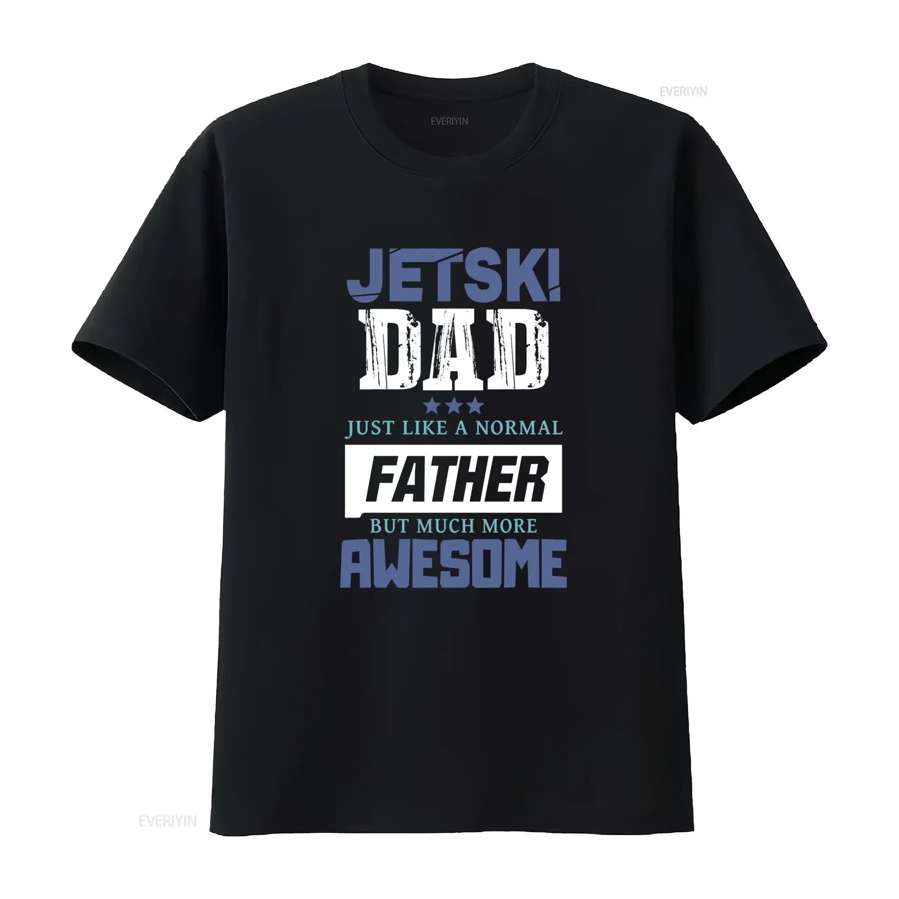 Funny Jet Ski Dad Awesome Father Slogan Print Casual Men's T Shirt vintage Washed Stylish Soft designer clothes Versatile
