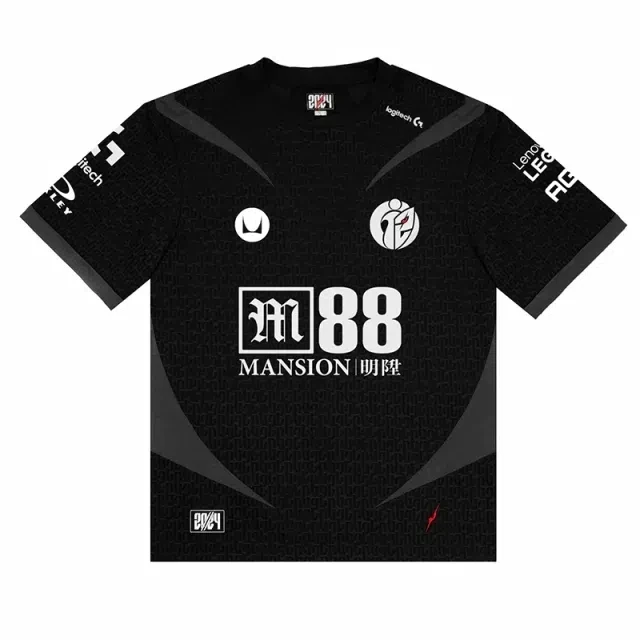 G2.iG 2024 Supporter Pro Jersey Black 3D Printed Breathable T-shirt with Customizable ID