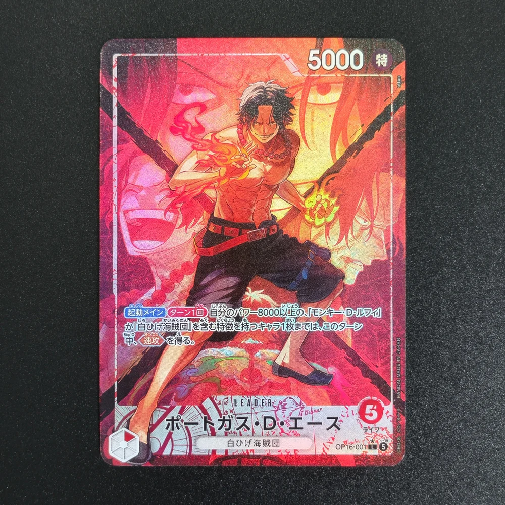 Self-made Proxy One Piece OPCG Japanese Luffy Ace Yamato Teach Sengoku Buggy OP16 Game Collection Card Toy