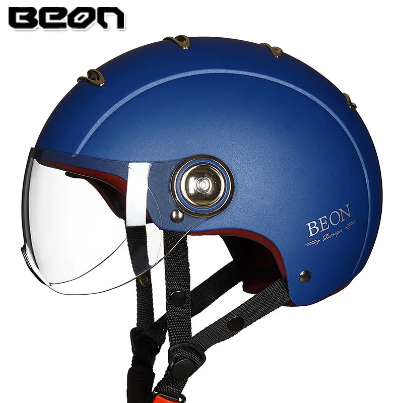 

BEON Men Women Summer Vintage Motorcycle Motorbike Half Face Helmet Retro Casco Helmets B105 Casco Capacete