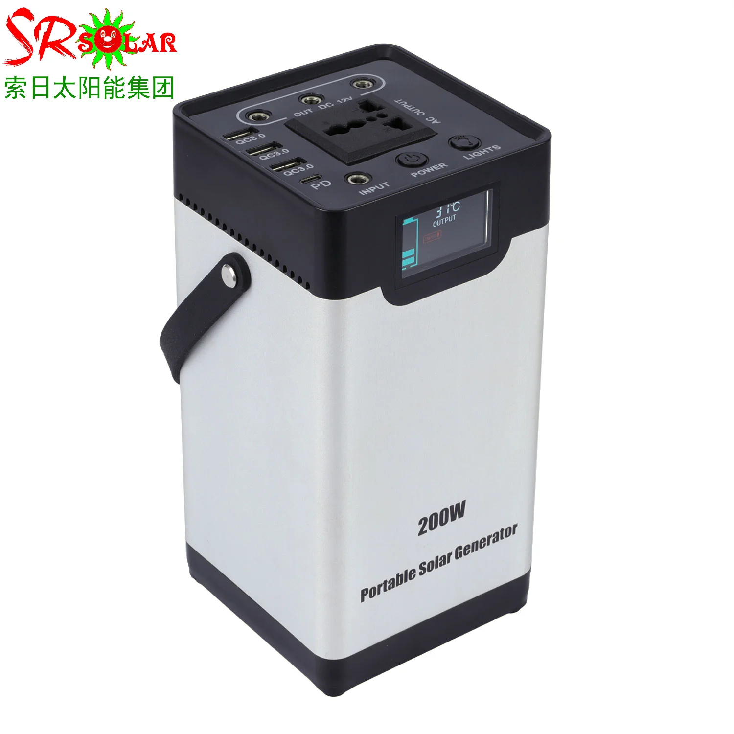 200Wh USB Type-C DC AC 200W Lithium Battery Bank 54000mAh Portable Power Station for portable power pack