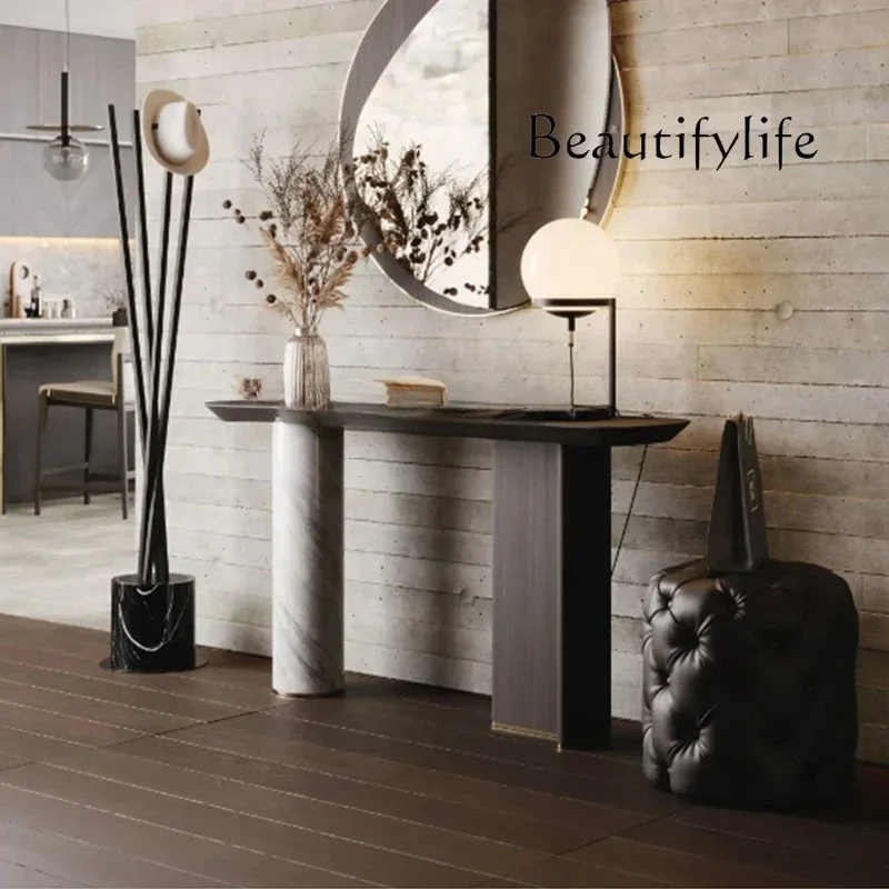 

yj32 Modern simple entrance hall entry hall strip case light luxury ornament case table lobby case