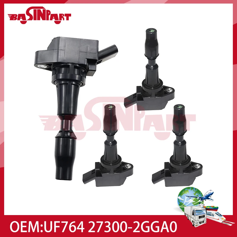 UF764 Ignition Coil For Hyundai Kia Sonata Santa Fe Tucson Optima Sportage Sorento Stinger G70 G80 G90 Gene 2.0 2.4L 27300-2GGA0