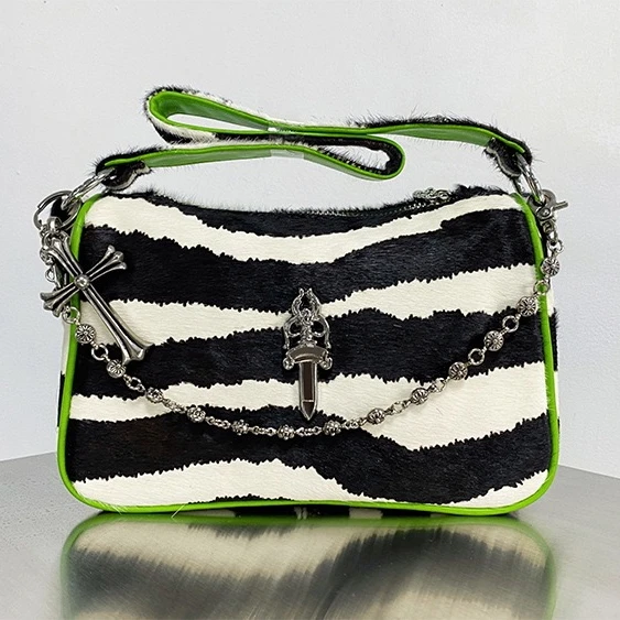 

Модная сумка через плечо, женская сумка из воловьей кожи с верхним слоем, сумка Chien Blo, сумка на цепочке, сумка подмышками, кожаная сумка