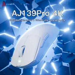 Ajazz AJ139PRO 4K Wireless Mouse 4000HZ 26000dpi I Wired Gaming Mouse PAW3395 for Gaming Laptop Tablet PC Optical