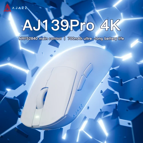 Ratón inalámbrico Ajazz AJ139PRO 4K 4000HZ 26000dpi I ratón para juegos por cable PAW3395 para juegos portátil tableta PC óptico