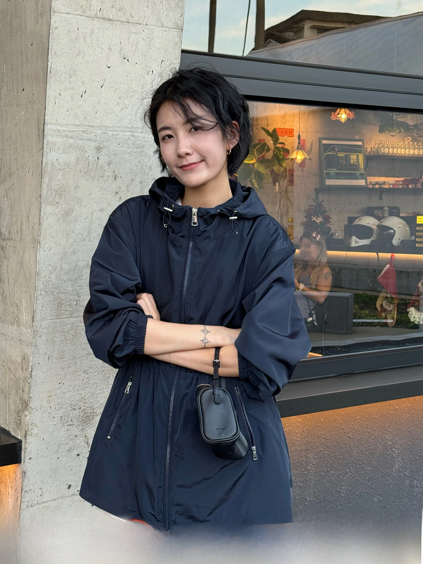 

Женское пальто Langqing с капюшоном, тибетский синий цвет, длинное, весеннее, новое, приталенное, из полиэстера, для активного отдыха, ветрозащитное