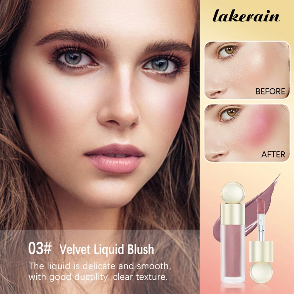 5 個の長持ちする液体ブラッシュクリーム顔のメイクアップ用魅力的な色高速接着肌に安全なマイルドな顔の美容