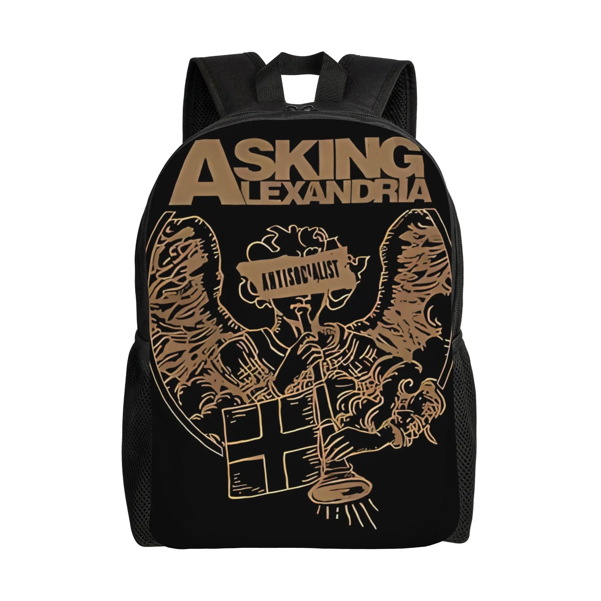 

Asking Alexandria11 Asking Alexandria Backpack Office Workers Daily Large Capacity Laptop Bag Back To School Season